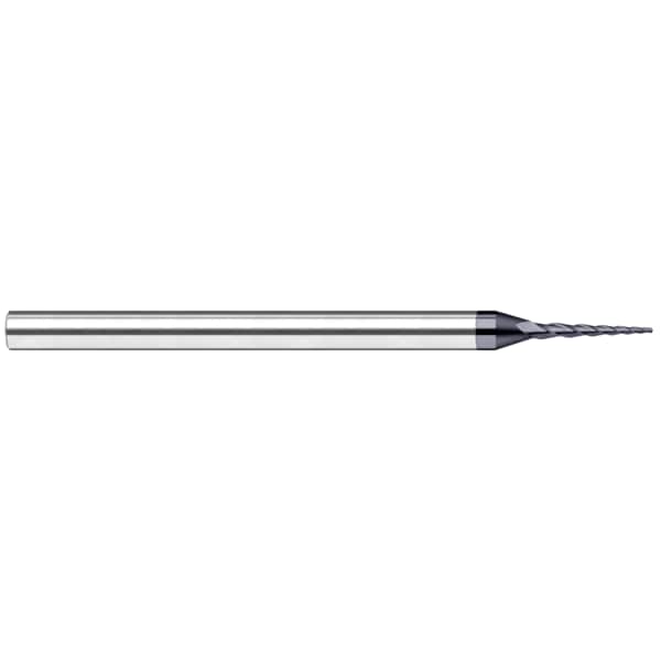 Miniature End Mill - Tapered - Ball, 0.0450", Included Angle: 14 Degrees